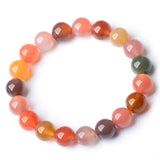 Colorful Jade Bead Bracelet Crystal Jewelry for Women