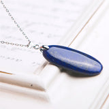 Lapis Lazuli Gemstone Necklace Charm Pendant 39*20*5mm
