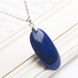 Lapis Lazuli Gemstone Necklace Charm Pendant 39*20*5mm