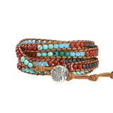 Boho Woven Stone Bracelet Jewelry for Women