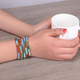 Boho Woven Stone Bracelet Jewelry for Women