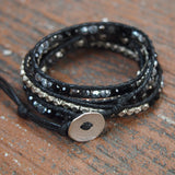 Boho Handwoven Unisex Crystals 5 Strand Bracelet