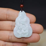 Burma Jade Dragon Pendant Lucky Amulet Jade stone ShengXiao Long Necklace