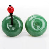 DongLing Jade Pendant Necklace Safety Button PingAnKou Amulet Pair Necklace