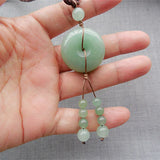 Dongling Jade Safety Buckle Sweater Chain Nephrite Jade Necklace Pendant