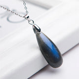 Labradorite Crystal Pendant Necklace