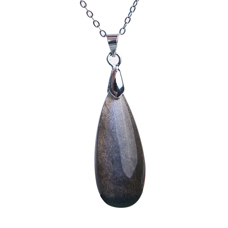 Labradorite Crystal Pendant Necklace