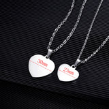 Heart Necklace Stainless Steel Pendant Women's Gift