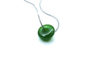 Hetian Jade Beads Pendant Necklace Lucky Amulet Couple Jewelry