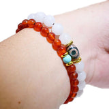 Mixed Natural Jade Bracelet Set - Men's & Women's Wrap