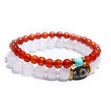 Mixed Natural Jade Bracelet Set - Men's & Women's Wrap
