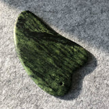 Natural Chinese Tibetan Jade Gua sha Scraping Massage Scraper