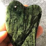 Natural Chinese Tibetan Jade Gua sha Scraping Massage Scraper