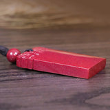 Natural Cinnabar Pendant Necklace for Peace and Safety