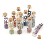 Natural Crystal Agate Stone Wishing Bottle for Tree of Life
