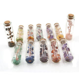 Natural Crystal Agate Stone Wishing Bottle for Tree of Life