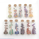 Natural Crystal Agate Stone Wishing Bottle for Tree of Life