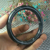 64-66mm Natural Jade Lucky Safety Amulet Bracelet