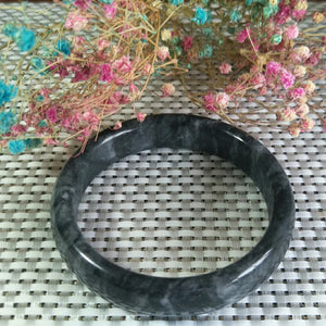 Natural Jade Bangle Lucky Exorcise Evil Spirits Amulet Auspicious Jewelry