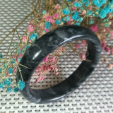 Natural Jade Bangle Lucky Exorcise Evil Spirits Amulet Auspicious Jewelry