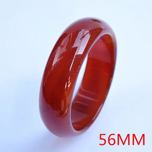 Agate Wide Strip Bangles Natural Red and Green Agate Bracelets