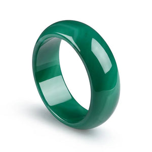 Agate Wide Strip Bangles Natural Red and Green Agate Bracelets