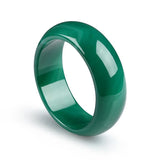Agate Wide Strip Bangles Natural Red and Green Agate Bracelets