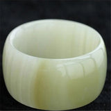 Wide Strip Jade Stone Bracelet for Women