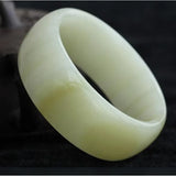 Wide Strip Jade Stone Bracelet for Women