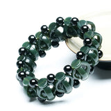 HeTian Jade Nephrite Bracelet Lucky Amulet Carving Bangle for Women Men
