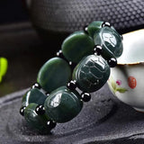Nephrite Jade Bracelet Lucky Amulet Turtle Shell Rich Armor Bracelet