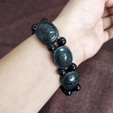 Nephrite Jade Bracelet Lucky Amulet Turtle Shell Rich Armor Bracelet