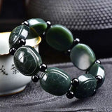 Nephrite Jade Bracelet Lucky Amulet Turtle Shell Rich Armor Bracelet