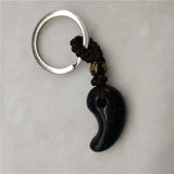 Natural Sandstone Crystal Keychain Lanyard Amulet Jewelry