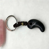 Natural Sandstone Crystal Keychain Lanyard Amulet Jewelry