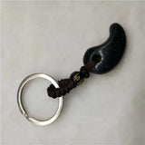 Natural Sandstone Crystal Keychain Lanyard Amulet Jewelry