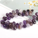 Faceted Natural Stone Beads 8x12mm Loose Beads for Jewelry Making
