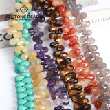 Faceted Natural Stone Beads 8x12mm Loose Beads for Jewelry Making