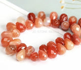 Faceted Natural Stone Beads 8x12mm Loose Beads for Jewelry Making