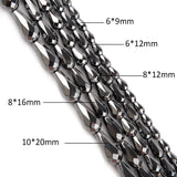 Gallstone Cut Hematite Beads for DIY Jewelry -  Drop-Shaped Loose Beads