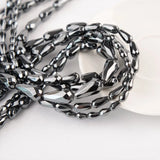 Gallstone Cut Hematite Beads for DIY Jewelry -  Drop-Shaped Loose Beads