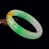Myanmar Jade Bracelet Three-level Bangle Gem Jewelry