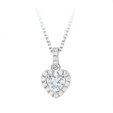 Heart Shape CZ Choker Necklace for Girls
