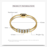Stainless Steel Women's Bracelet with Magnetic Clasp