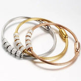 Stainless Steel Women's Bracelet with Magnetic Clasp