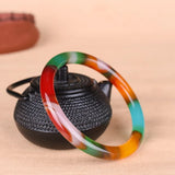 Colorful Jade Bangles Jewelry Lucky Auspicious Amulet Fine Jewelry