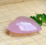 Large Rose Quartz Crystal Love Heart Stone