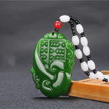 Ruyi Abacus Jade Pendant Lucky Amulet Exorcise Evil Spirits