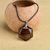 Smoky Quartz Pendant Necklace Crystal Star of Pendant Lucky Love Crystal Jewelry