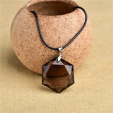 Smoky Quartz Pendant Necklace Crystal Star of Pendant Lucky Love Crystal Jewelry